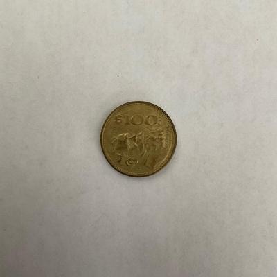 Foreign coin.