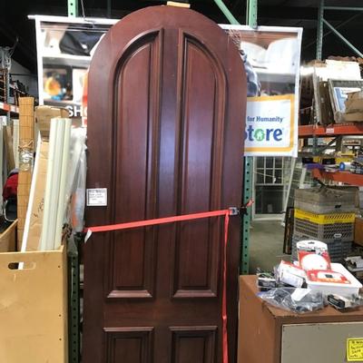 Very tall solid wood door