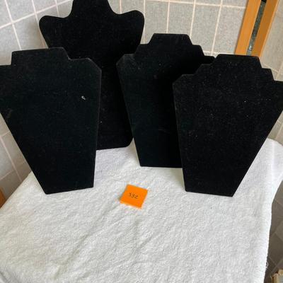 Tall Flocked Necklace Displays