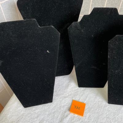 Tall Flocked Necklace Displays