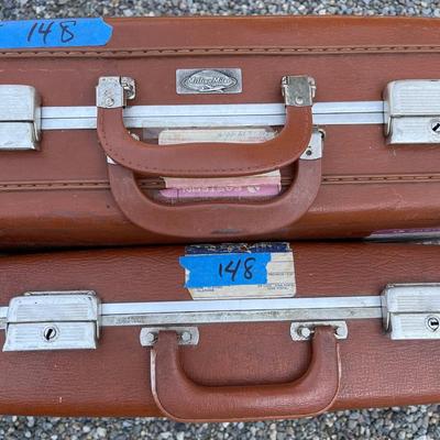 Lot 148 - Set of 4 Briefcases and Suitcases