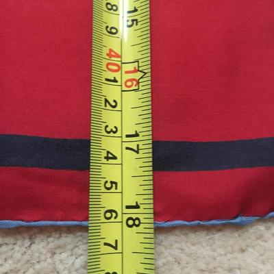 Vintage YSL geometric pattern silk scarf