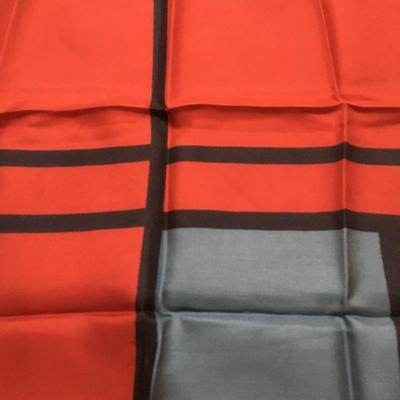 Vintage YSL geometric pattern silk scarf
