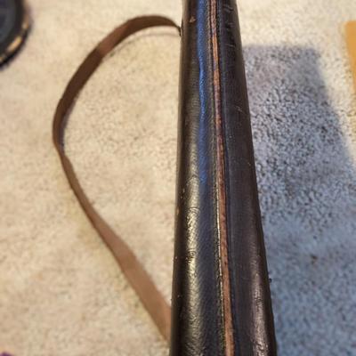 ANTIQUE LEATHER TAKEDOWN RIFLE SHOTGUN GUN HARD CASE