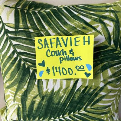 Lot 5: Savavieh Couch & art