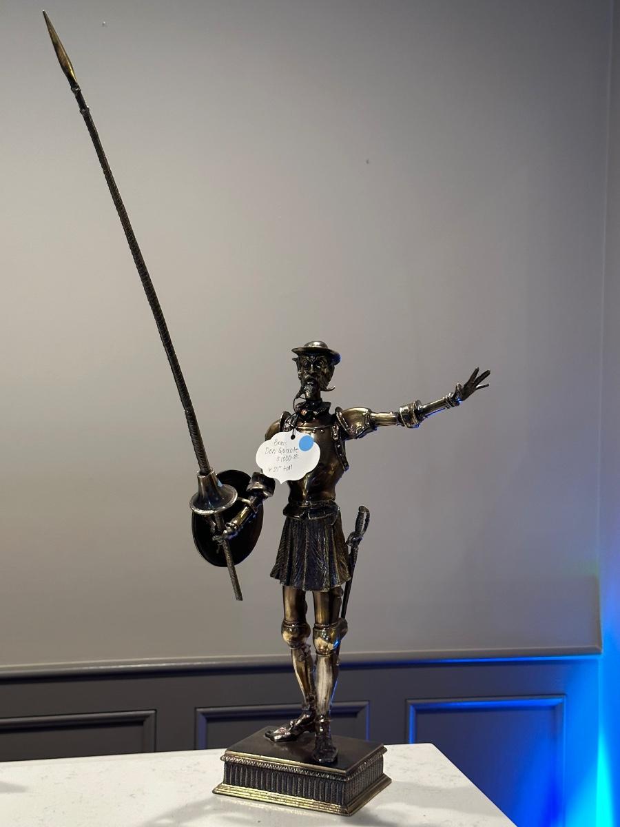 Lot 35 Brass Don Quixote Statue
