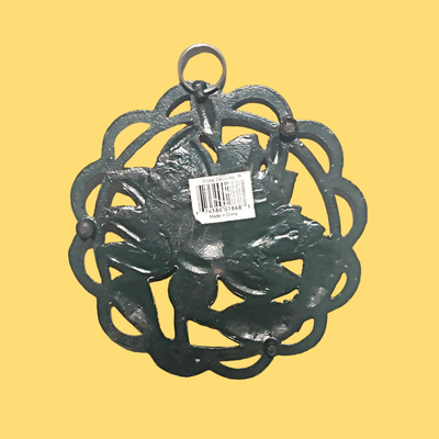 Vintage Floral Cast Iron Trivet/Wall Decor
