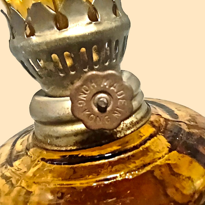 Vintage Miniature Finger Oil Lamp