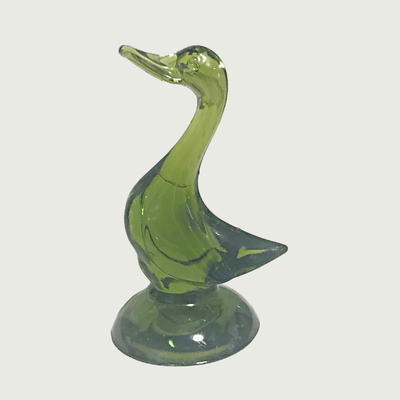 Vintage Viking Glass Duck