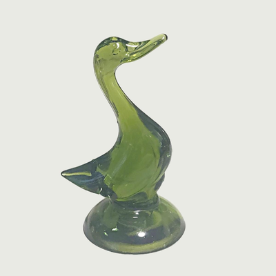 Vintage Viking Glass Duck