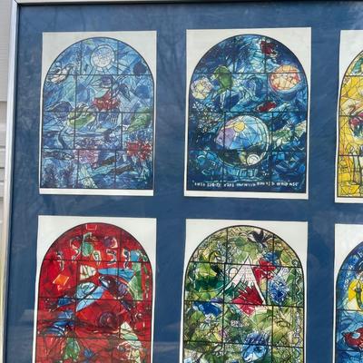 Lot 157 - Marc Chagall "The 12 windows of Jerulalem" Wall Art