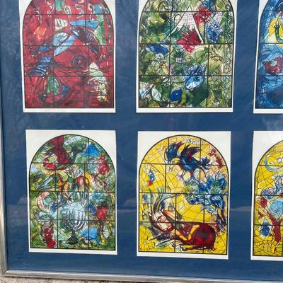 Lot 157 - Marc Chagall "The 12 windows of Jerulalem" Wall Art