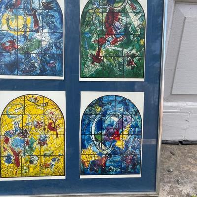 Lot 157 - Marc Chagall "The 12 windows of Jerulalem" Wall Art