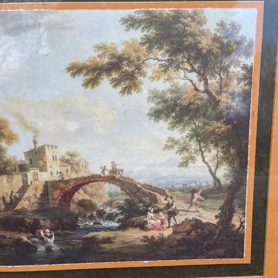 Lot 158 - Pair of European Country Scene Wall Art