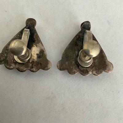 Vintage Sterling silver Earrings with stones