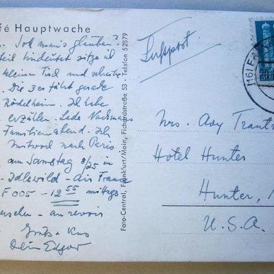 (2) 1951 Real Photo Postcards Paris