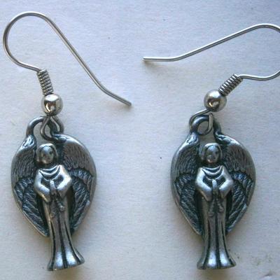 Pair of Vintage Angel Earrings,