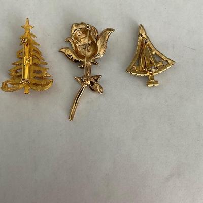 Tree and Flower Pins