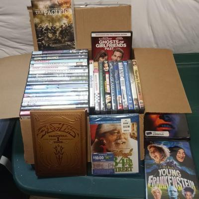 BOX OF DVD MOVIES