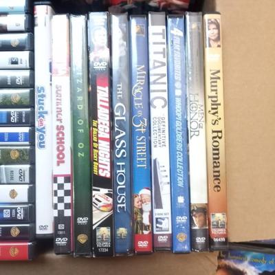 BOX OF DVD MOVIES