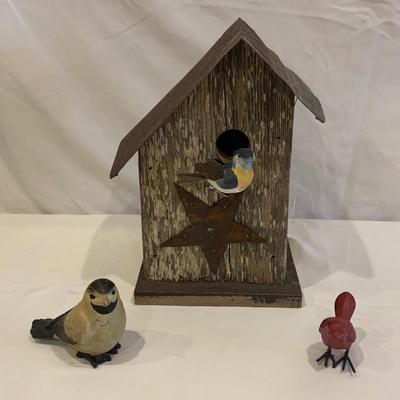Birdhouse & Bird Figurines (LR-HS)