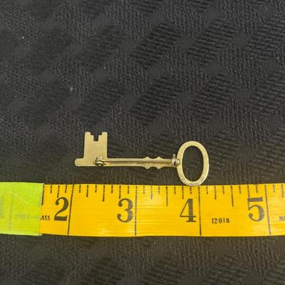Vintage brass skeleton key
