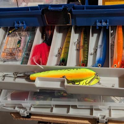 Very Full Fishing Tackle Box, All Included!