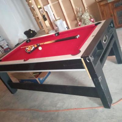 POOL TABLE AND AIR HOCKEY IN ONE