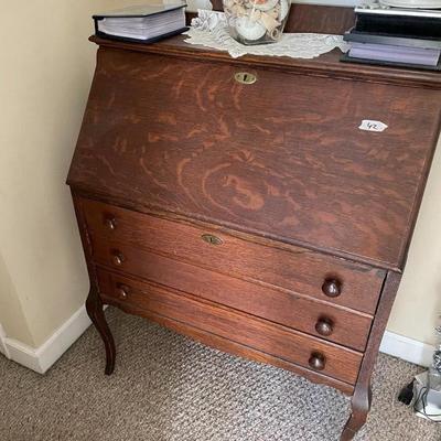 Vintage Oak Desk - Lot 42