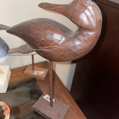 Wooden Bird / Duck on a Stand - Lot 64