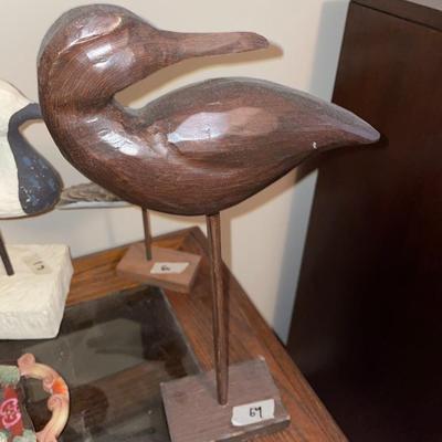 Wooden Bird / Duck on a Stand - Lot 64