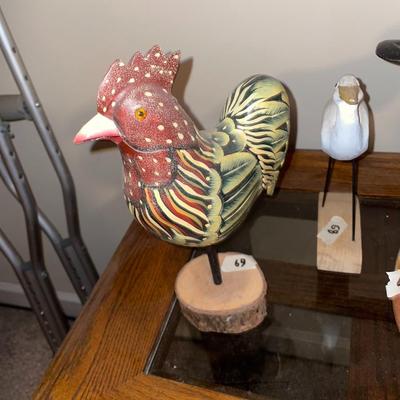 Painted Chicken on a Stand - Lot 69