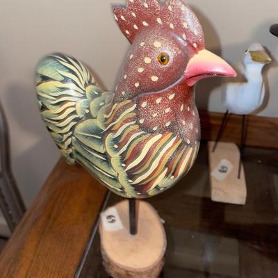 Painted Chicken on a Stand - Lot 69