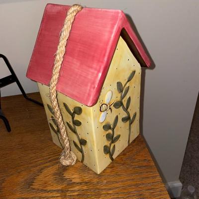 Ceramic Painted Bird House - Lot 73