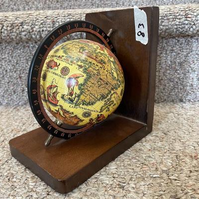 Pair of Wooden Globe Bookends - Lot 83