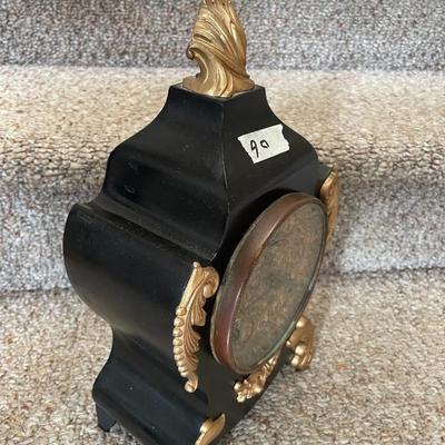 Black and Gold Color Wind Clock with Key - Lot 90