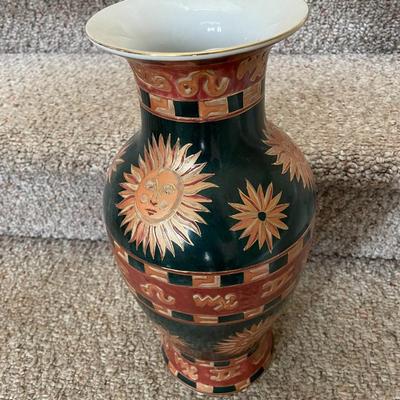 Oklahoma Importing Company Sun with Face Vase - Lot 97