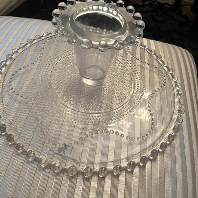 Round Glass Cake Plate - Lot 136