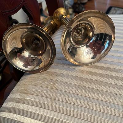 Pair of Silver Plate Candlesticks - Lot 142