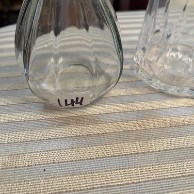 Glass Cruet with stopper and Glass Creamer - Lot 144