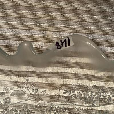 2 Glass Christmas Platters - Lot 148