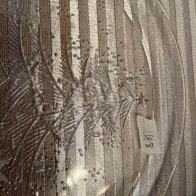 2 Glass Christmas Platters - Lot 148