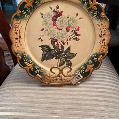 Decorative Plate with Stand - Lot 149
