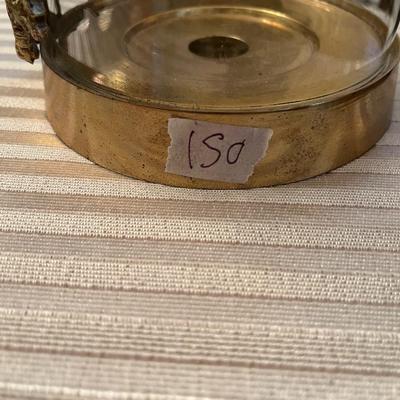 Large Metal Candle holder with Glass Globe - Lot 150