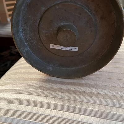 Large Metal Candle holder with Glass Globe - Lot 150