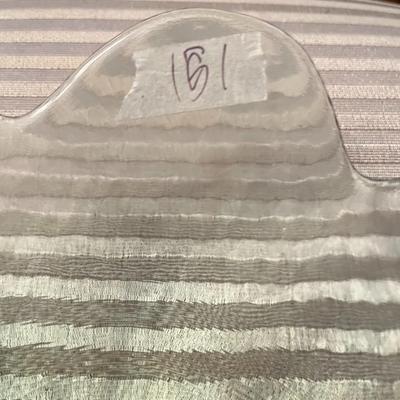 Scalloped Green Glass Bowl - Lot 151