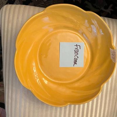 Yellow Francoma Bowl - Lot 160