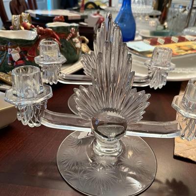 Pair of Vintage Glass Candlesticks - Lot 161