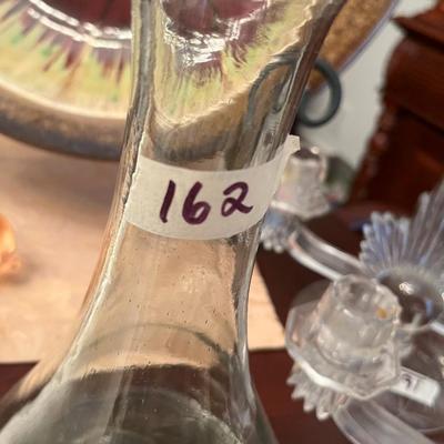 Green Glass Vase - Lot 162
