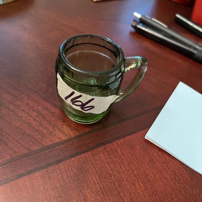 Small Green Mug / Toothpick Holder - Lot 166